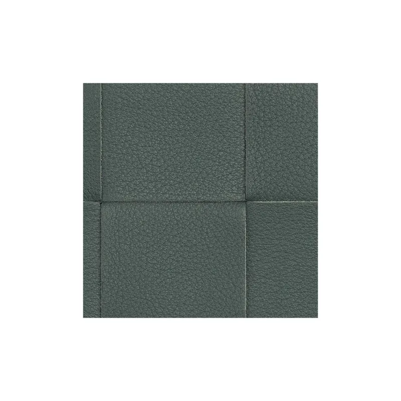 Bottega Veneta CASSETTE Cow Leather Wallet Small Size Men's Slate & Mermaid Green-3
