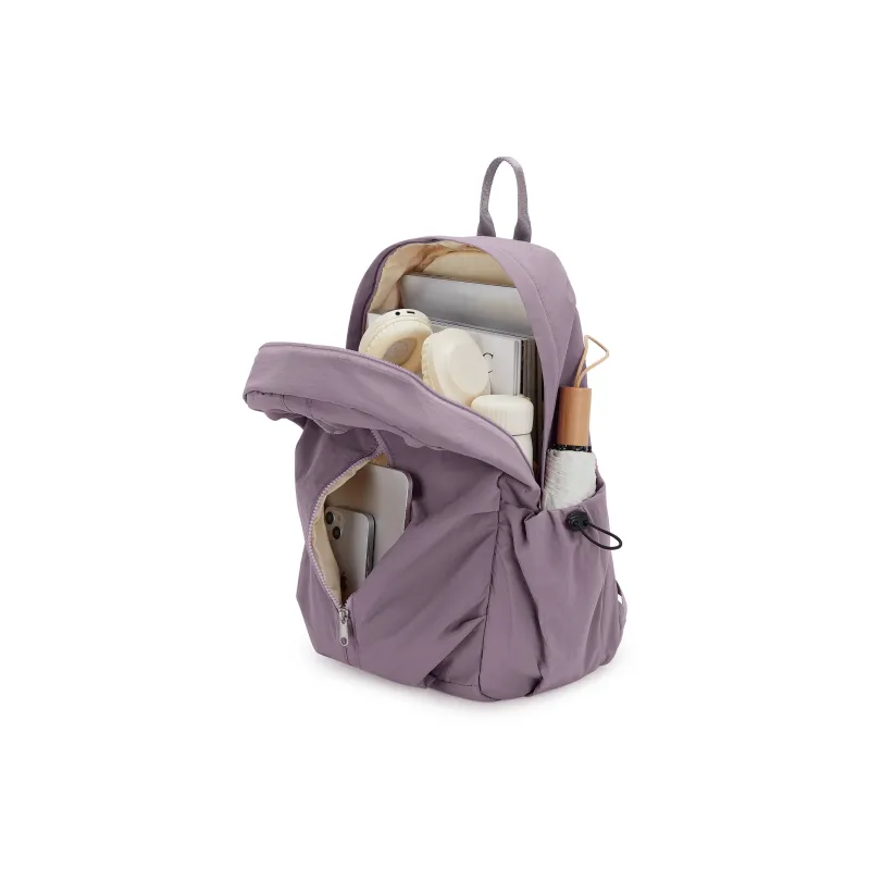 RIOREX Fabric Computer Travel Bag Backpack Unisex Black/Ecru/Dusty Pink/Gray Green/Khaki-19