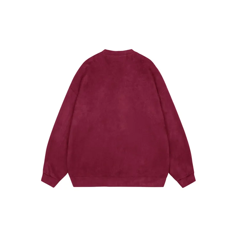 CENPIN Fleece Lined Suede Sweatshirt Unisex-10