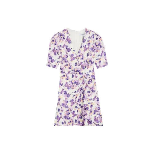 Bebe Short-Sleeved Dresses Women's White/Purple