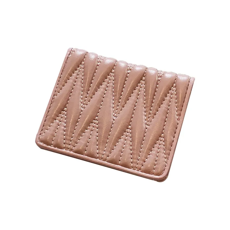 PINK·LAND Sheepskin Wallets Card Holders Regular Women's Black/Pink-1