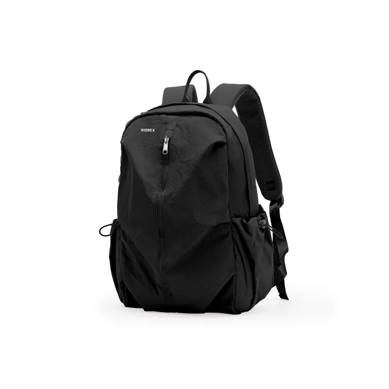 RIOREX Fabric Computer Travel Bag Backpack Unisex Black/Ecru/Dusty Pink/Gray Green/Khaki-0