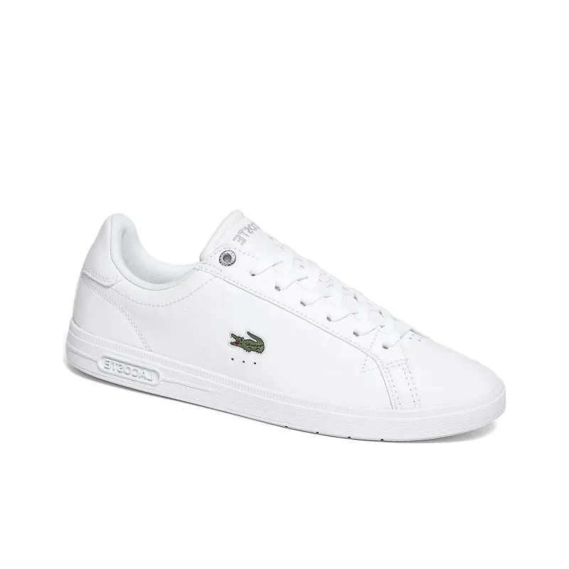 LACOSTE Low Top Skateboard Shoes Women's White-1