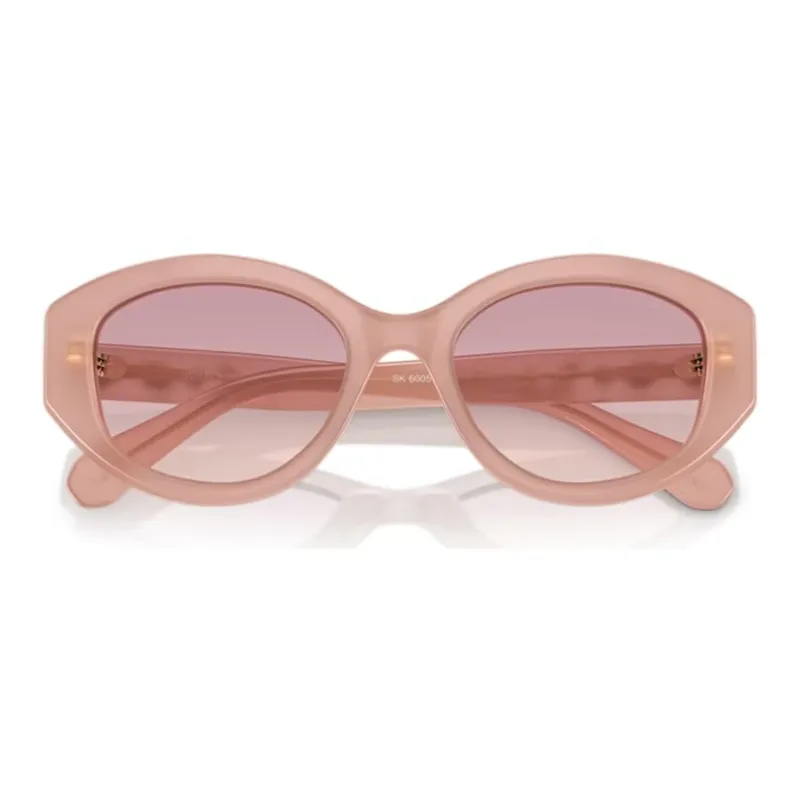 Swarovski Dextera Acetate Faux Crystal Irregular Shape Sunglasses Women's Pink-2