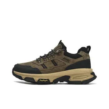 Jeep Cushioning Anti Slip And Wear Resistant Coverage Support Low Top Outdoor Shoes Men's Khaki