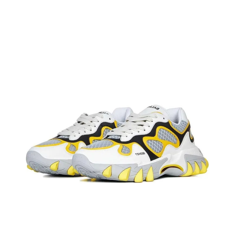 BALMAIN B-East Logo-print Low-top Sneakers-2
