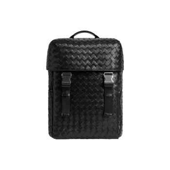 Bottega Veneta Calfskin Backpack Regular Men's Black