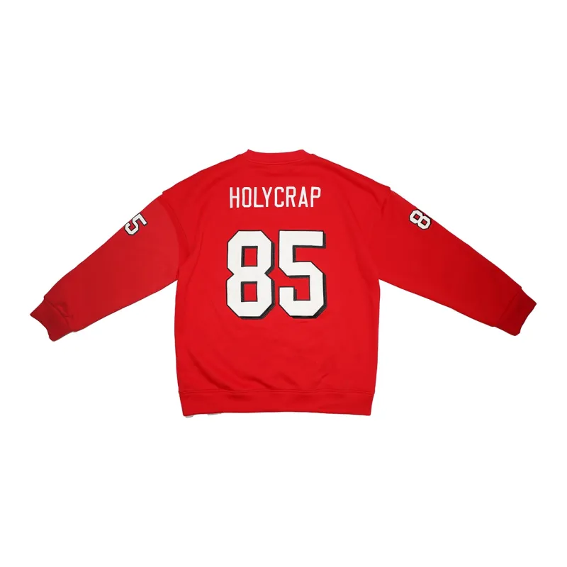 Holycrap Sweatshirts Unisex Red-1