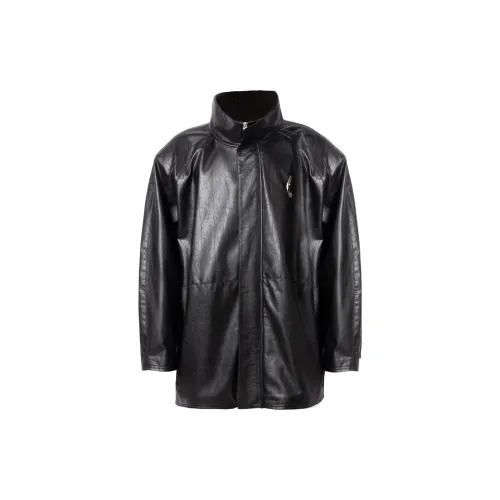 RELABEL Leather Jacket Unisex Black