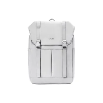 MR.ACE HOMME Polyester Backpack Unisex Gray White Paint/Light Purple Gray/Obsidian Black/Dark Blue