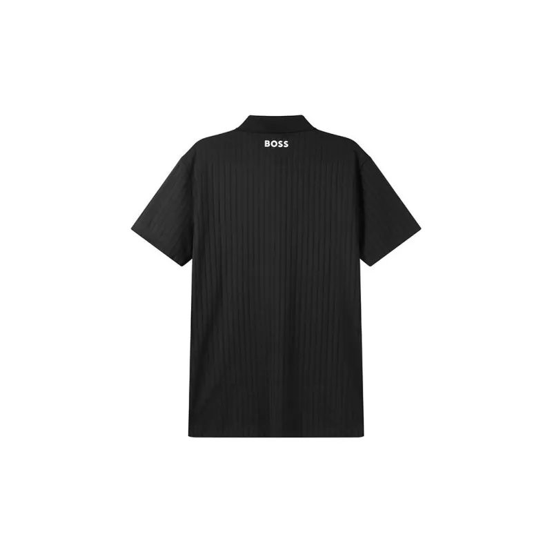 HUGO BOSS Ribbed Polo Shirt-1