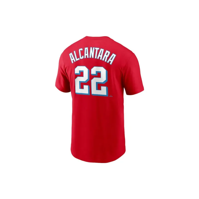 Nike Miami Marlins T-Shirts Men Red-1