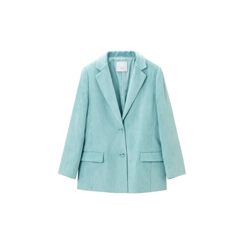 OVV Business Suits Women's Light Blue Solid Color A4-1