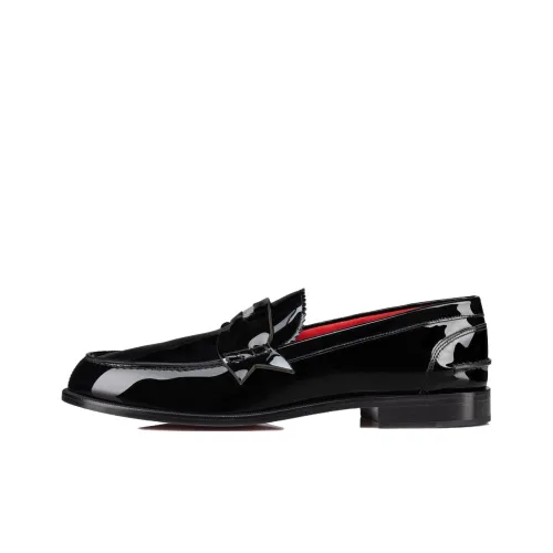 Christian Louboutin Penny Patent-finish Leather Loafers