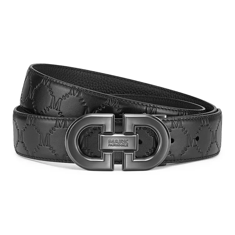 FAIRWHALE Top Grain Cow Leather Belts Men's Width 3.5CM-4