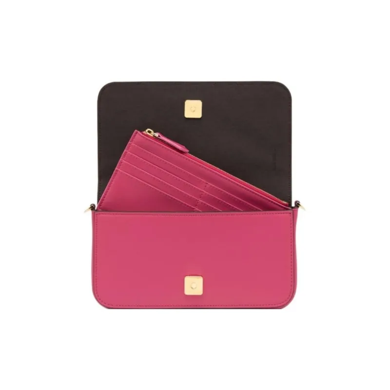 FENDI Fendigraphy Leather Wallet Regular Women's Pink-5