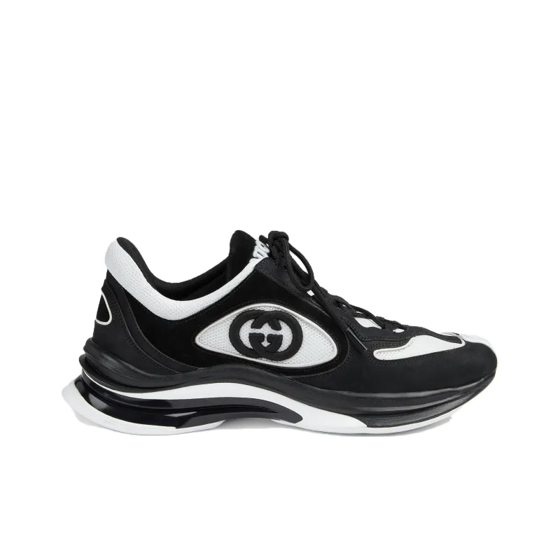 GUCCI Run Sneaker 'Black Suede'-1