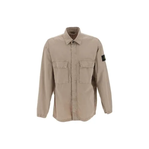 STONE ISLAND Shirts Men Beige