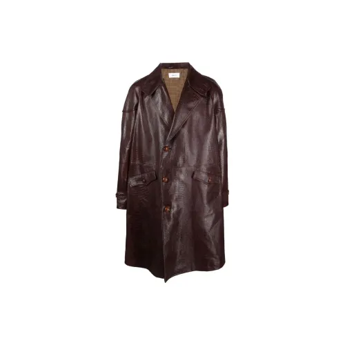 BALLY Leather Jackets Men Brown