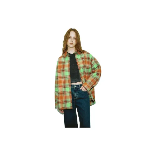 URBAN REVIVO Shirts Women's Verdant Green Check