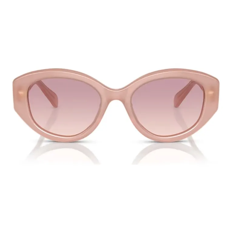 Swarovski Dextera Acetate Faux Crystal Irregular Shape Sunglasses Women's Pink-1