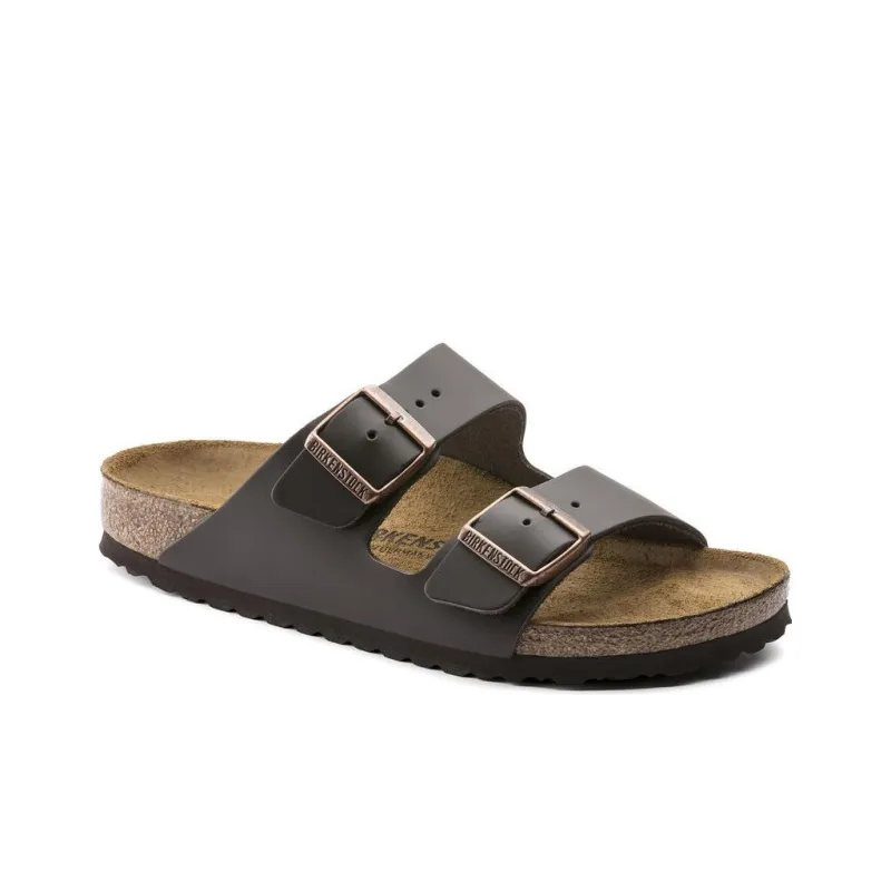 Birkenstock Arizona Natural Leather Sandals 'Dark Brown'-1