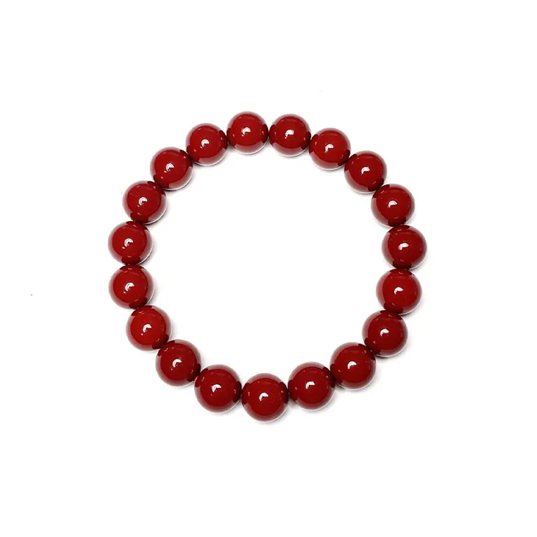 Carp Crystals Reconstructed Cinnabar Jade Bracelets Unisex Reconstructed Cinnabar-1