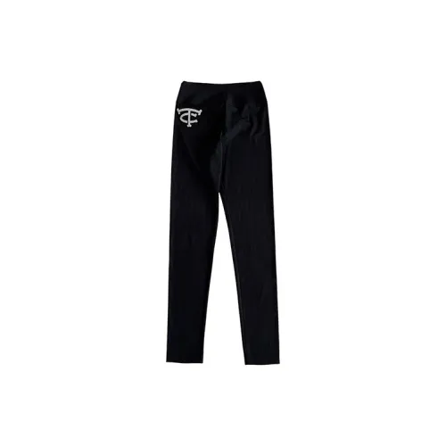 TCH Leggings Unisex Black Base With Silver Logo