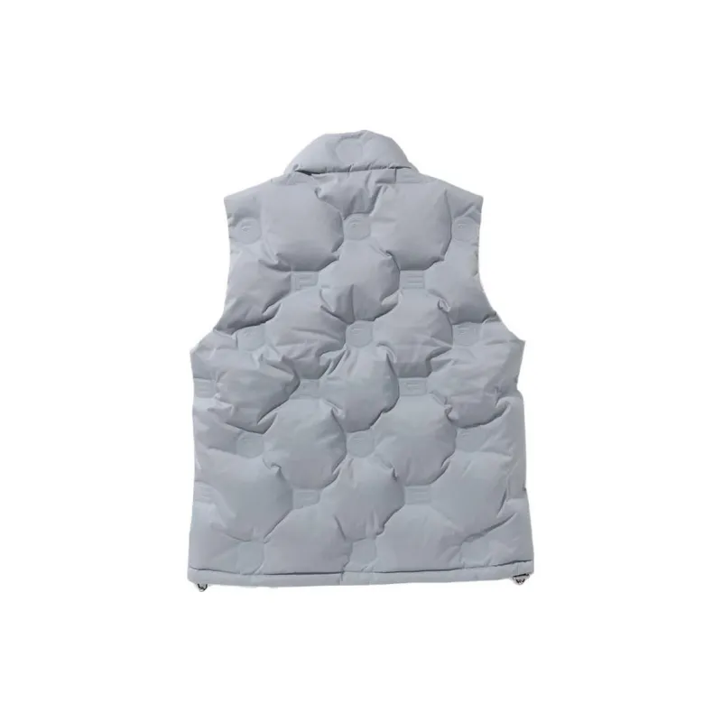 Bape Debossed Monogram Puffer Down Vest-1