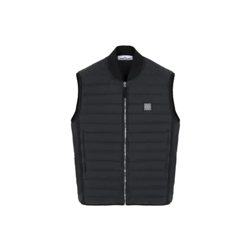 STONE ISLAND Vests Unisex Black