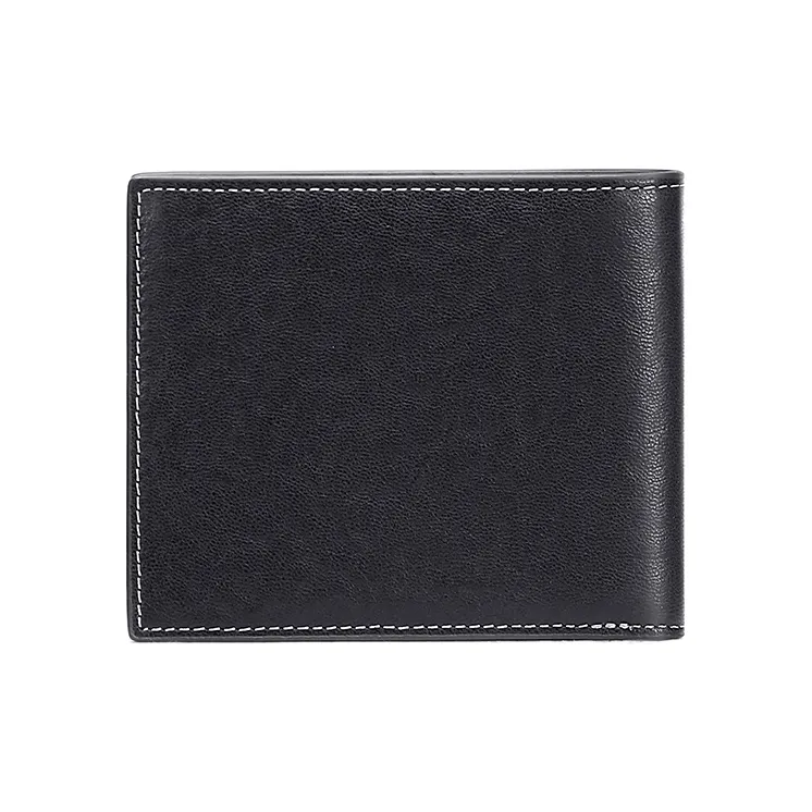 MashaLanti Top Grain Cow Leather Card Holder Wallet Regular Men's Black-20