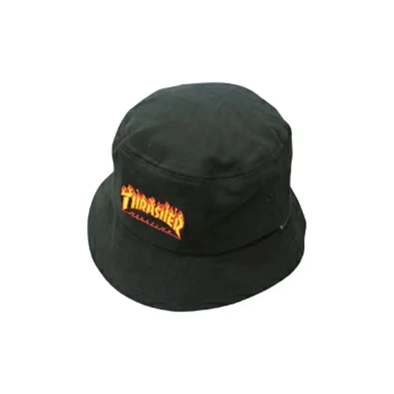 Thrasher Bucket Hats Unisex Black-1