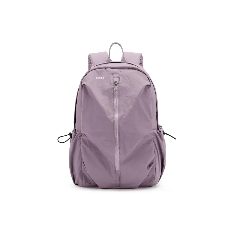 RIOREX Fabric Computer Travel Bag Backpack Unisex Black/Ecru/Dusty Pink/Gray Green/Khaki-16