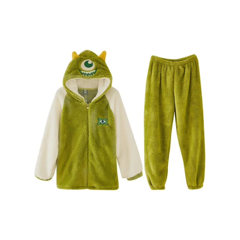 Disney Pajama Set Unisex Pink Green-2
