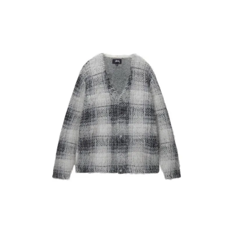 Stussy SS23 Hairy Plaid Cardigan - Cheap Rcj Jordan Outlet