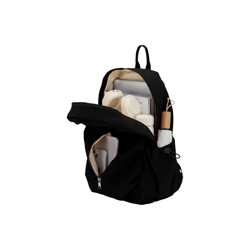 RIOREX Fabric Computer Travel Bag Backpack Unisex Black/Ecru/Dusty Pink/Gray Green/Khaki-4