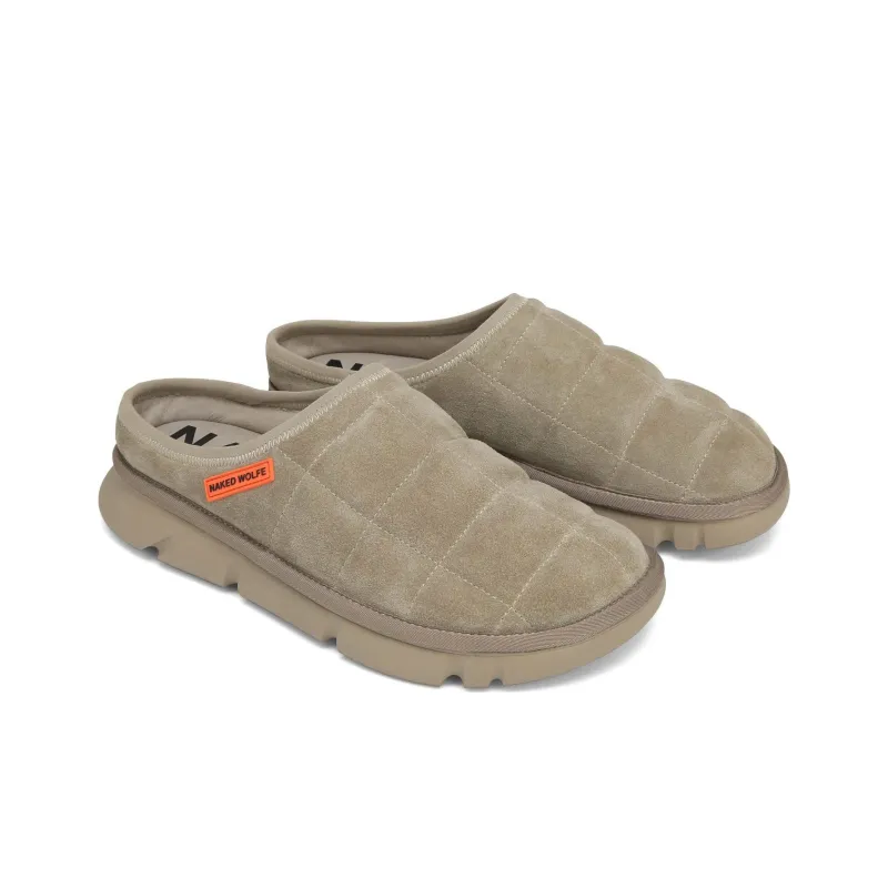 Naked Wolfe Quiet Wrap-toe Slippers Men's Taupe-1