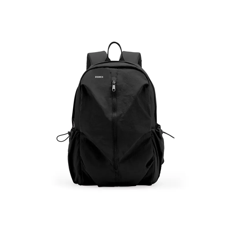 RIOREX Fabric Computer Travel Bag Backpack Unisex Black/Ecru/Dusty Pink/Gray Green/Khaki-1