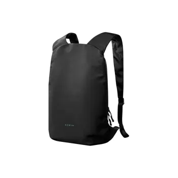 KORIN Polyester Backpack Small Size Unisex Black/Olive Green/Gray