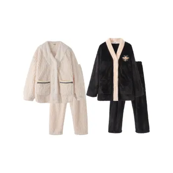 Chun Xi Pajama Set Unisex Snow White Black White