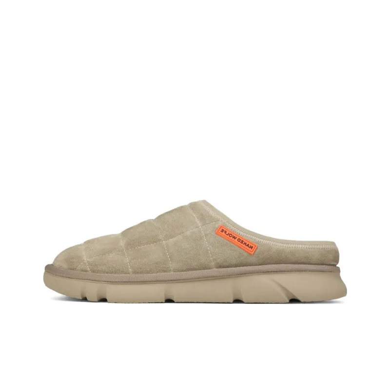 Naked Wolfe Quiet Wrap-toe Slippers Men's Taupe-0