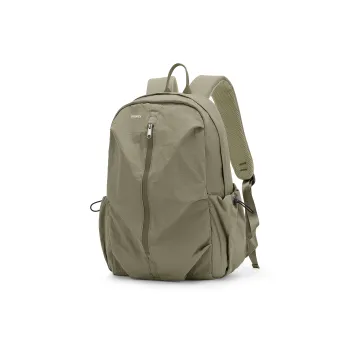 RIOREX Fabric Computer Travel Bag Backpack Unisex Black/Ecru/Dusty Pink/Gray Green/Khaki