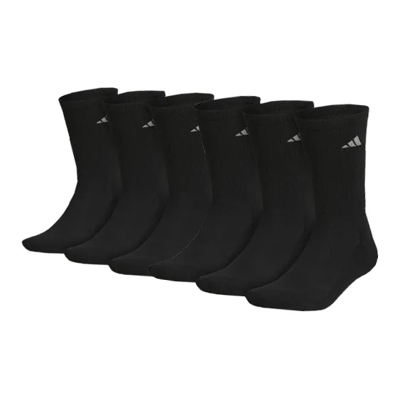 Adidas Free Shipping With AdiClub Athletic Cushioned Crew Socks 6 Pairs-0