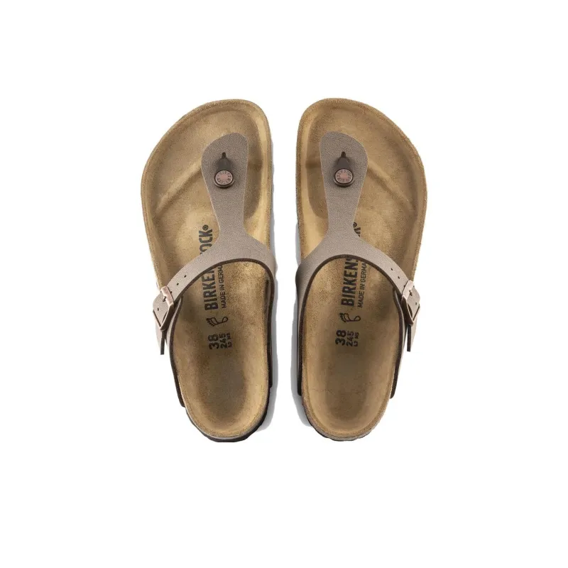 Birkenstock Gizeh Quiet Quick Dry Flip Flops Unisex Mocha Narrow-4