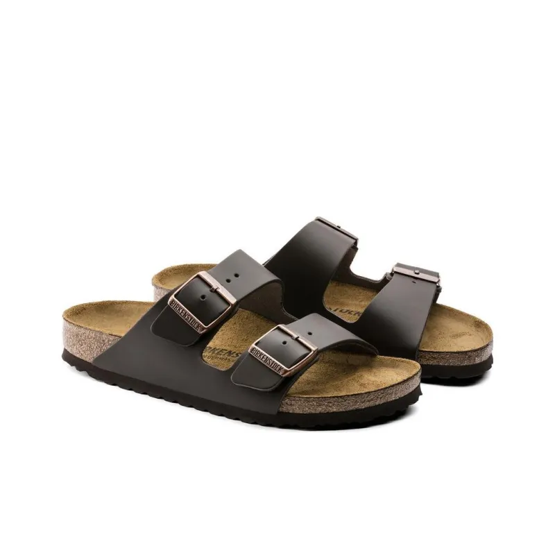 Birkenstock Arizona Natural Leather Sandals 'Dark Brown'-2