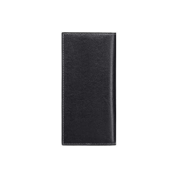 MashaLanti Top Grain Cow Leather Card Holder Wallet Regular Men's Black-4