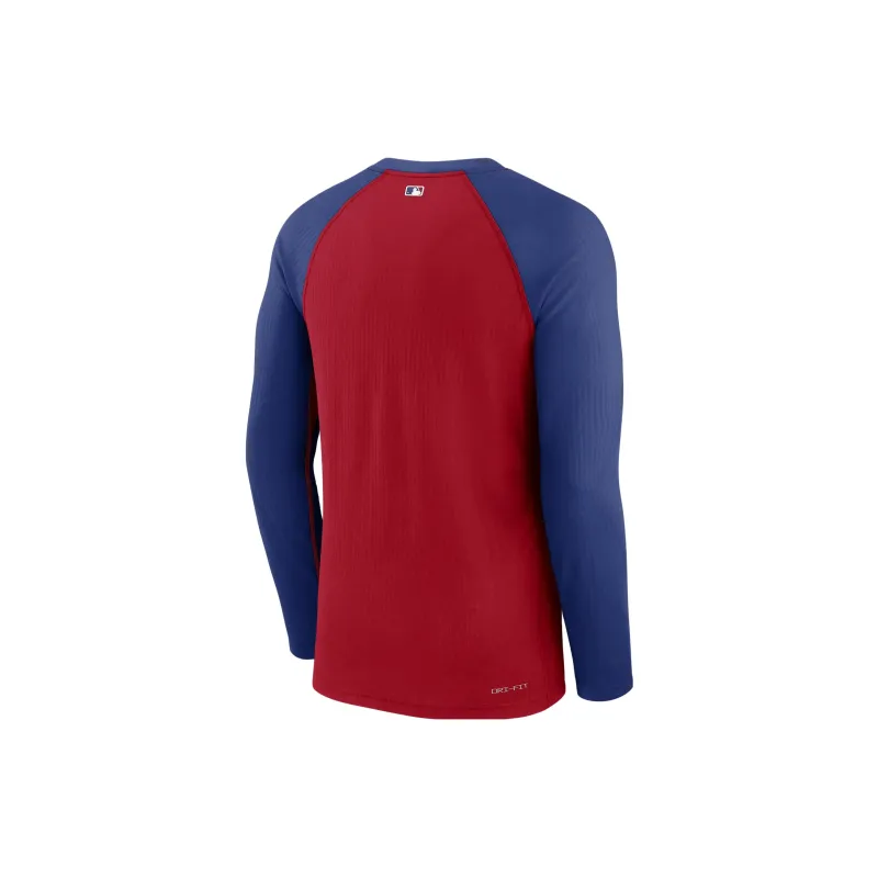 Nike Texas Rangers Authentic Collection Game Time Men's Nike Dri FIT Mlb Pullover Crew-1