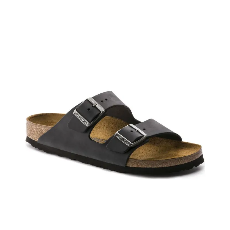Birkenstock Arizona Oiled Leather 'Black'-1
