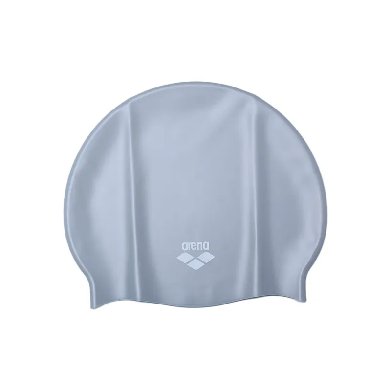 Arena Swimming Caps Silicone Unisex Gray-2