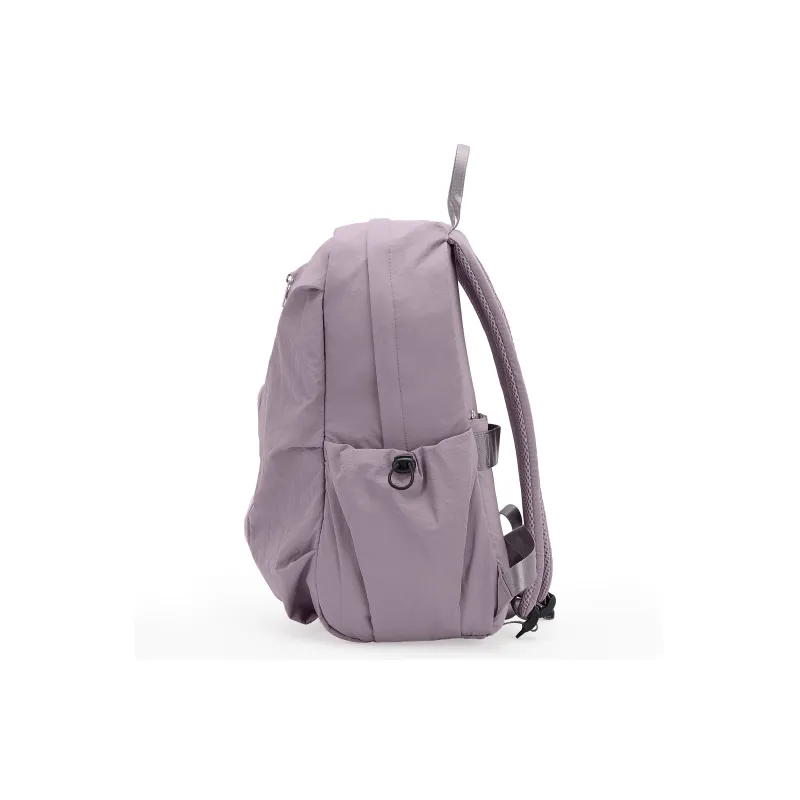 RIOREX Fabric Computer Travel Bag Backpack Unisex Black/Ecru/Dusty Pink/Gray Green/Khaki-17